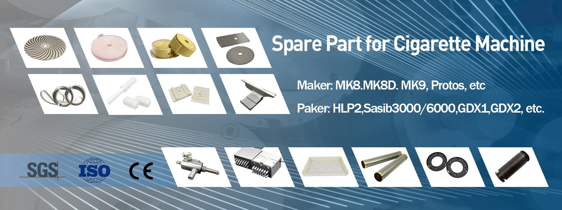 jakość Części zamienne do maszyn tytoniowych fabryka