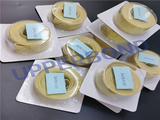 Wzmocniona włóknem szklanym, klejona taśma bezkońcowa do części zamiennych do maszyn tytoniowych z filtrem